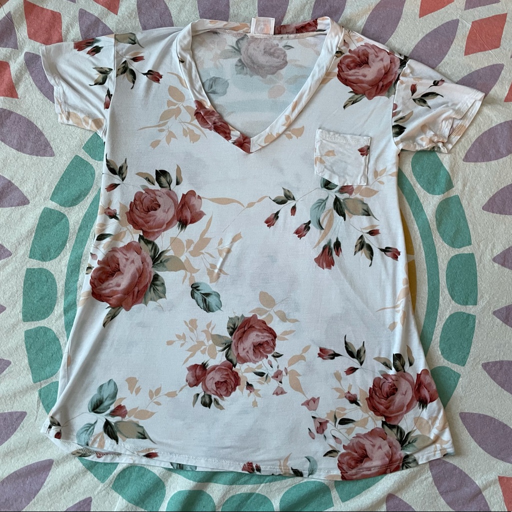 Wanna B Floral V-Neck
